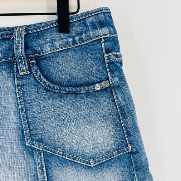 Vintage Esprit Denim A-Line Skirt Size Approx 12 Y2K Style Grunge Jean Skirt - Picture 9 of 10